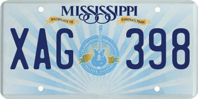 MS license plate XAG398
