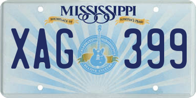 MS license plate XAG399