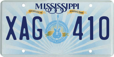 MS license plate XAG410