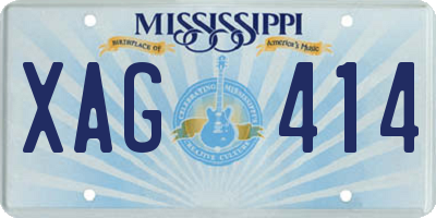 MS license plate XAG414