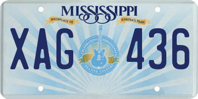 MS license plate XAG436