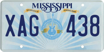 MS license plate XAG438