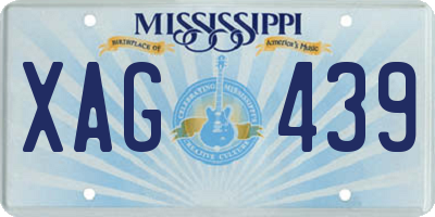 MS license plate XAG439