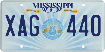 MS license plate XAG440