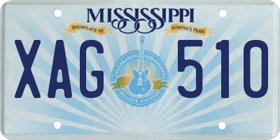 MS license plate XAG510