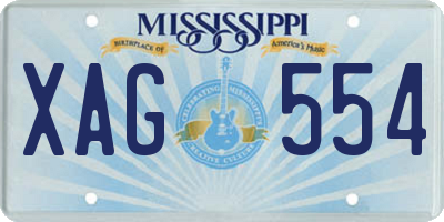 MS license plate XAG554