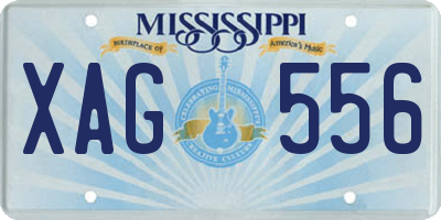 MS license plate XAG556
