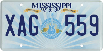 MS license plate XAG559