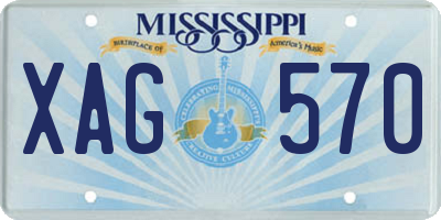 MS license plate XAG570