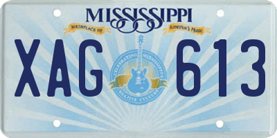 MS license plate XAG613
