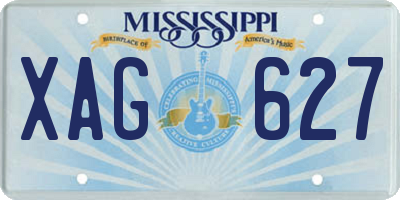 MS license plate XAG627