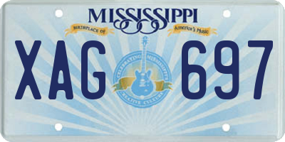 MS license plate XAG697