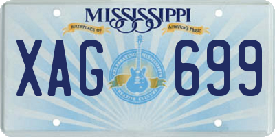 MS license plate XAG699
