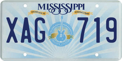 MS license plate XAG719