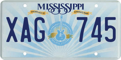 MS license plate XAG745
