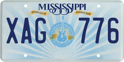 MS license plate XAG776