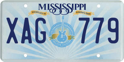 MS license plate XAG779