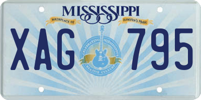 MS license plate XAG795