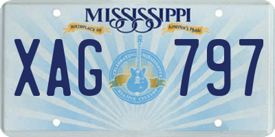 MS license plate XAG797