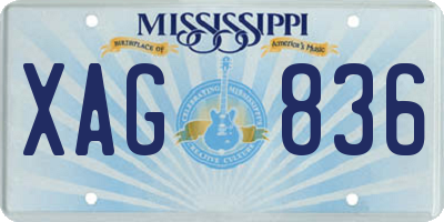 MS license plate XAG836