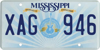 MS license plate XAG946