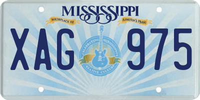 MS license plate XAG975
