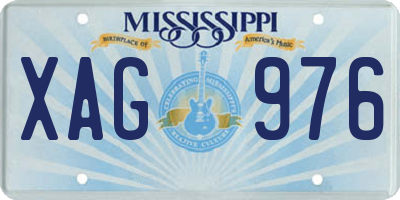 MS license plate XAG976