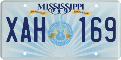MS license plate XAH169