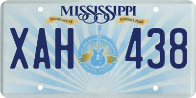 MS license plate XAH438