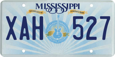 MS license plate XAH527