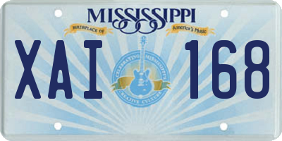 MS license plate XAI168