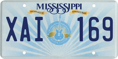 MS license plate XAI169