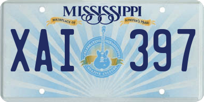 MS license plate XAI397
