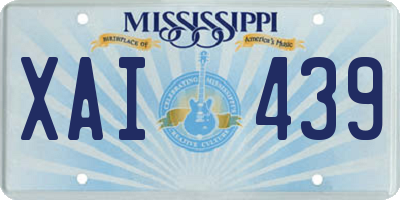 MS license plate XAI439