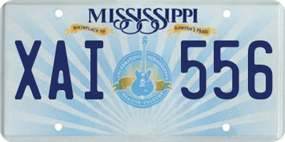 MS license plate XAI556