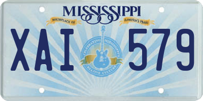 MS license plate XAI579
