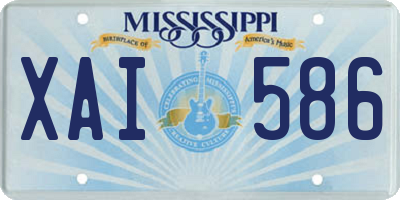 MS license plate XAI586