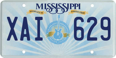 MS license plate XAI629