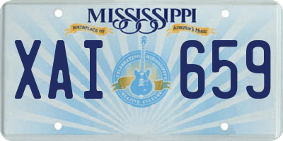MS license plate XAI659