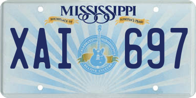 MS license plate XAI697
