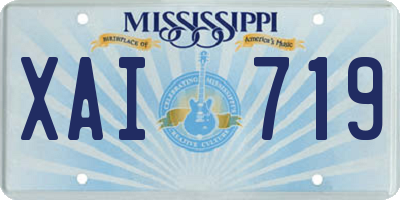 MS license plate XAI719