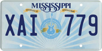 MS license plate XAI779