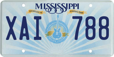 MS license plate XAI788
