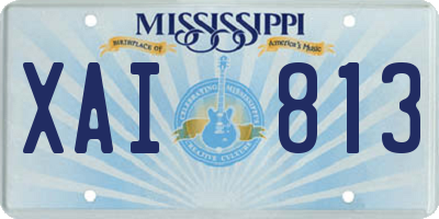 MS license plate XAI813