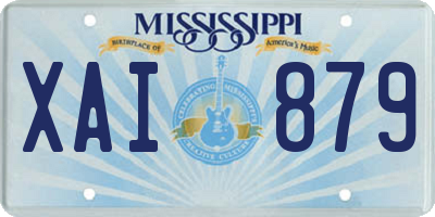 MS license plate XAI879