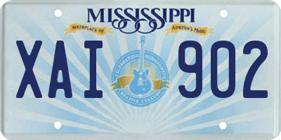 MS license plate XAI902