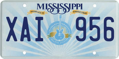 MS license plate XAI956