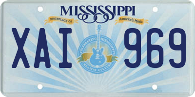 MS license plate XAI969