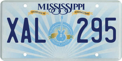 MS license plate XAL295