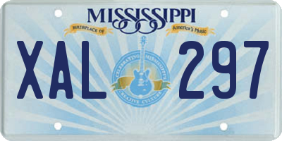 MS license plate XAL297